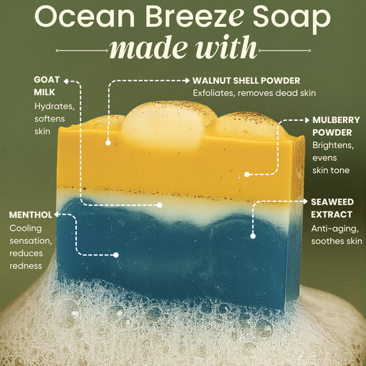 Ocean Breeze Spa Soap – Refreshing Exfoliating Bar 120g | True Beauts