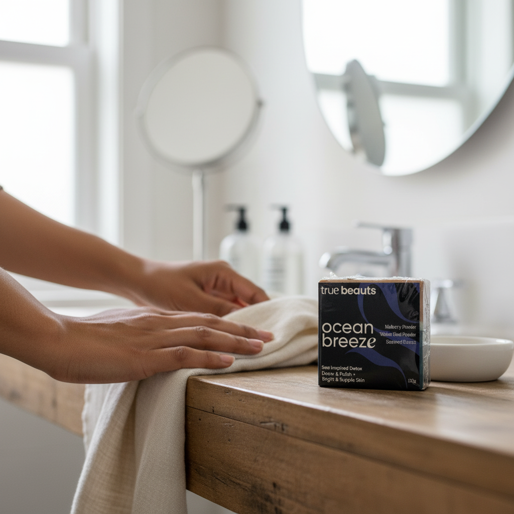 Ocean Breeze Spa Soap – Refreshing Exfoliating Bar 120g | True Beauts