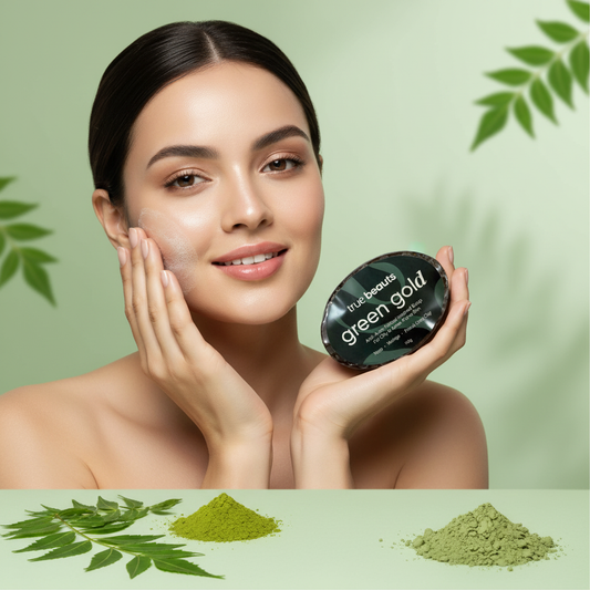 Green Gold – Anti Acne Neem & Moringa Soap 100g | True Beauts