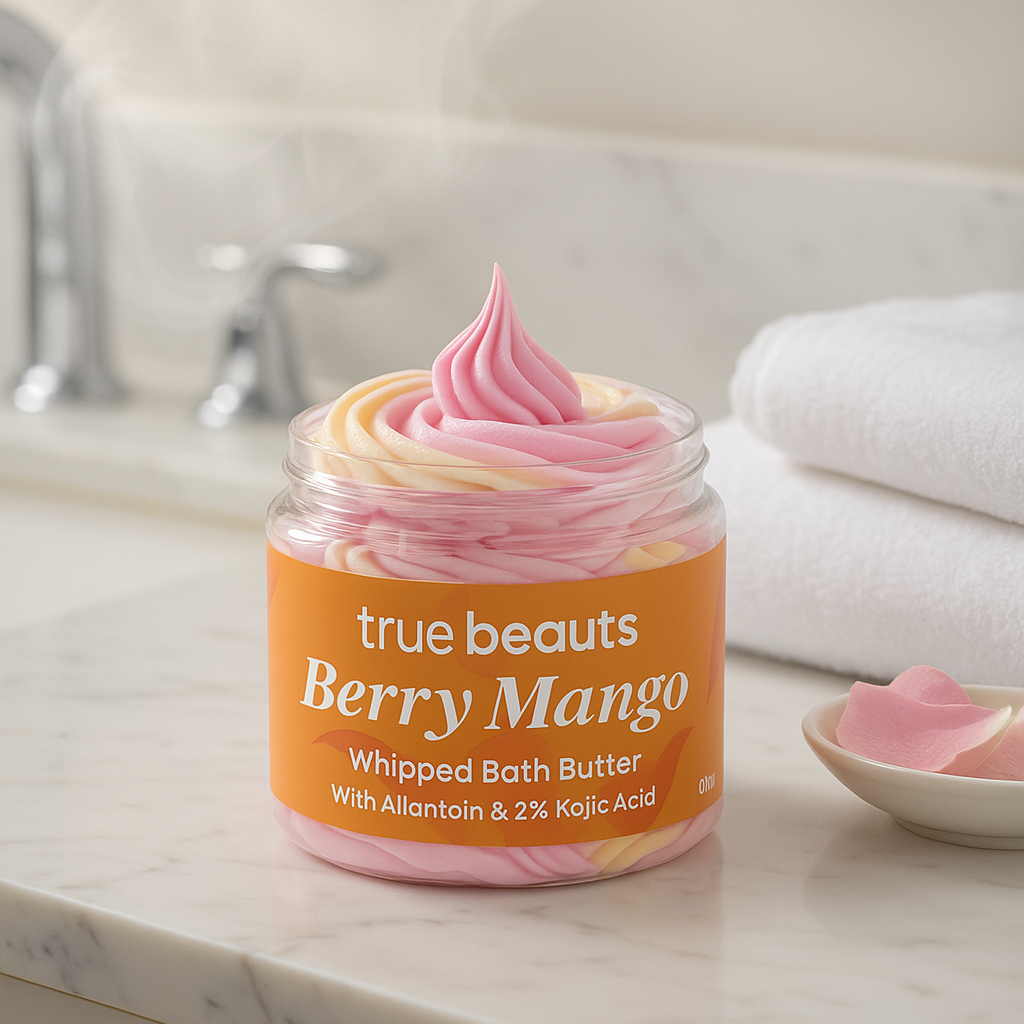 Berry Mango Whipped Soap – Brightening Bath Butter 100g | True Beauts