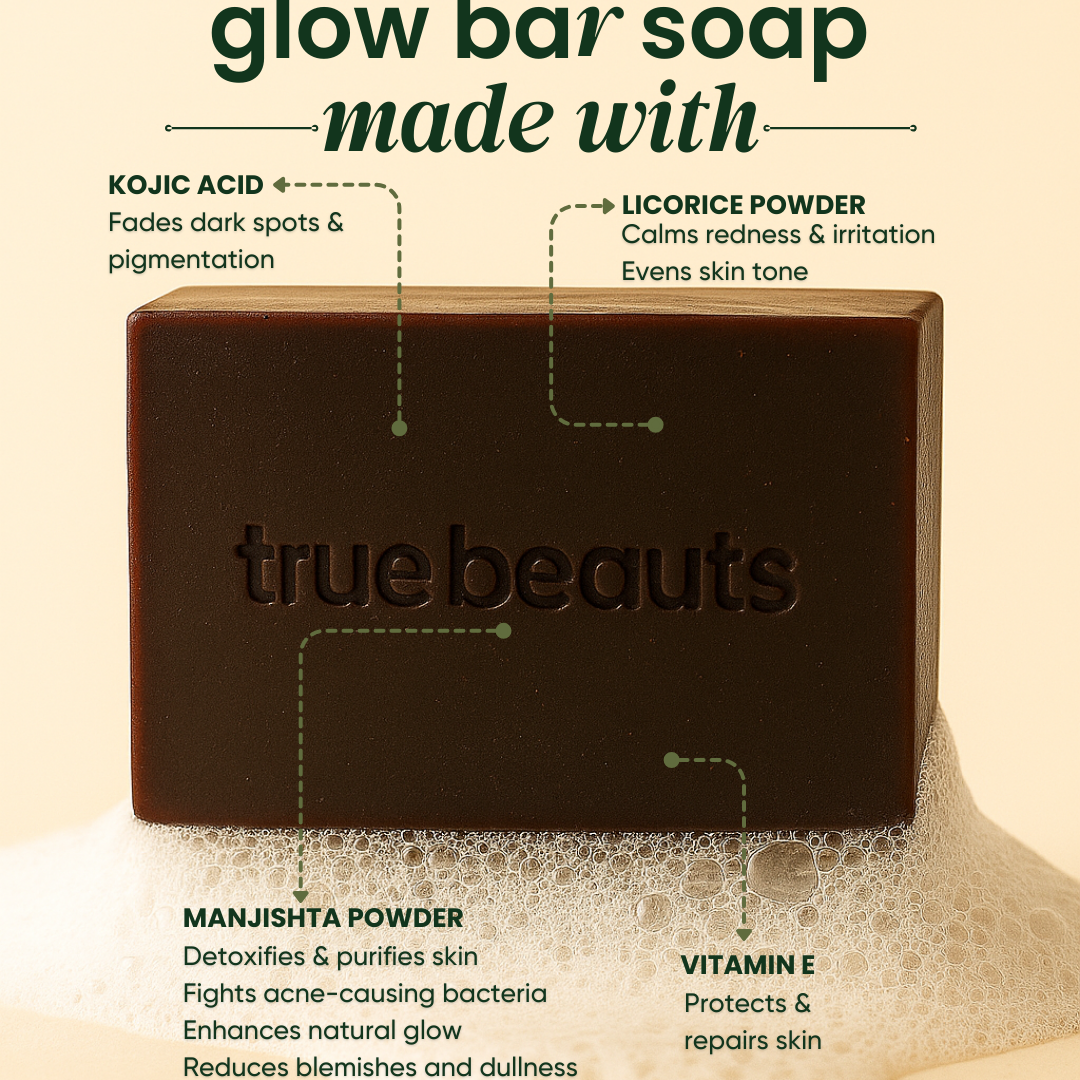 Glow Bar – Kojic Acid Skin Brightening Soap 120g | True Beauts
