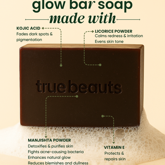 Glow Bar – Kojic Acid Skin Brightening Soap 120g | True Beauts