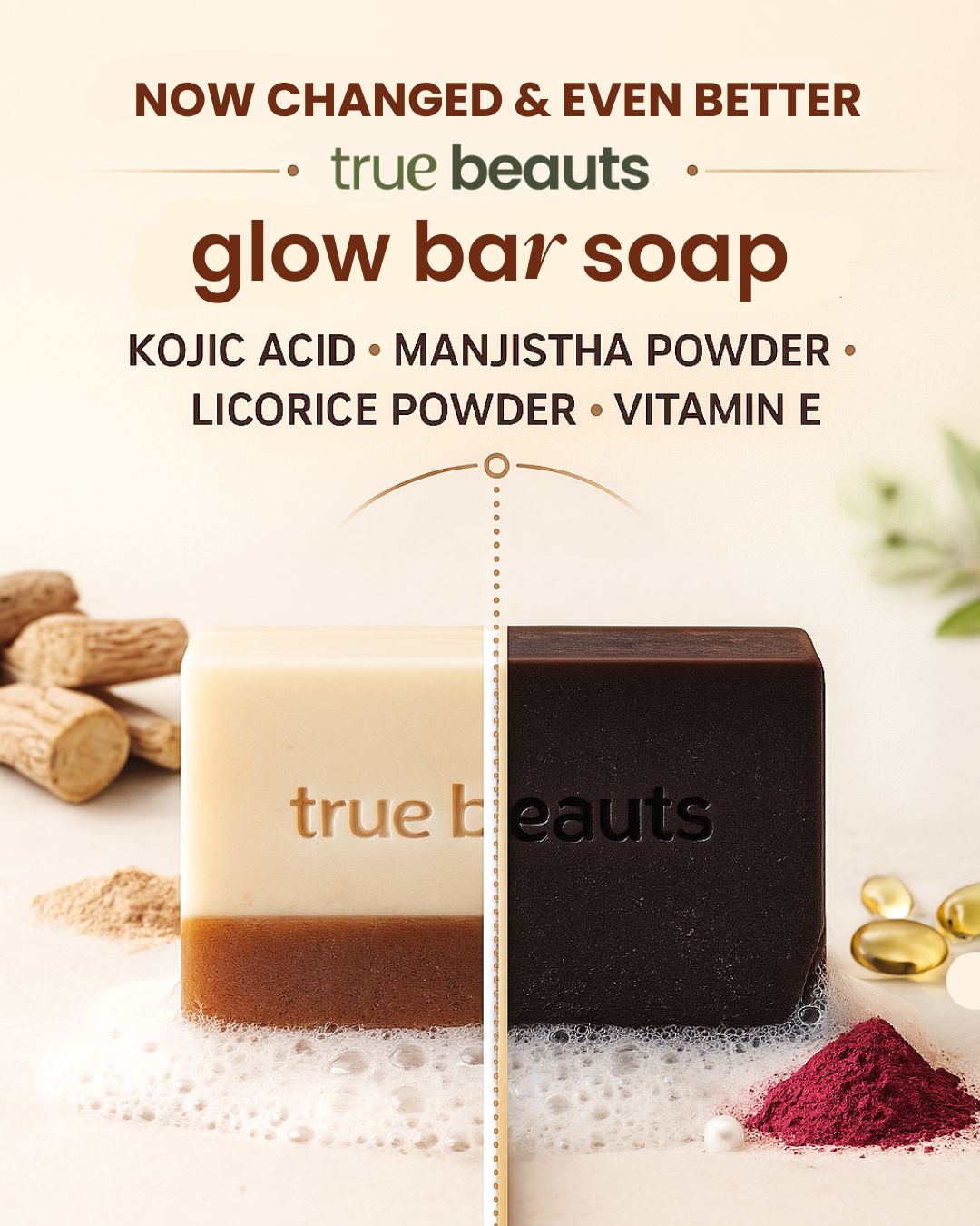 Glow Bar – Kojic Acid Skin Brightening Soap 120g | True Beauts
