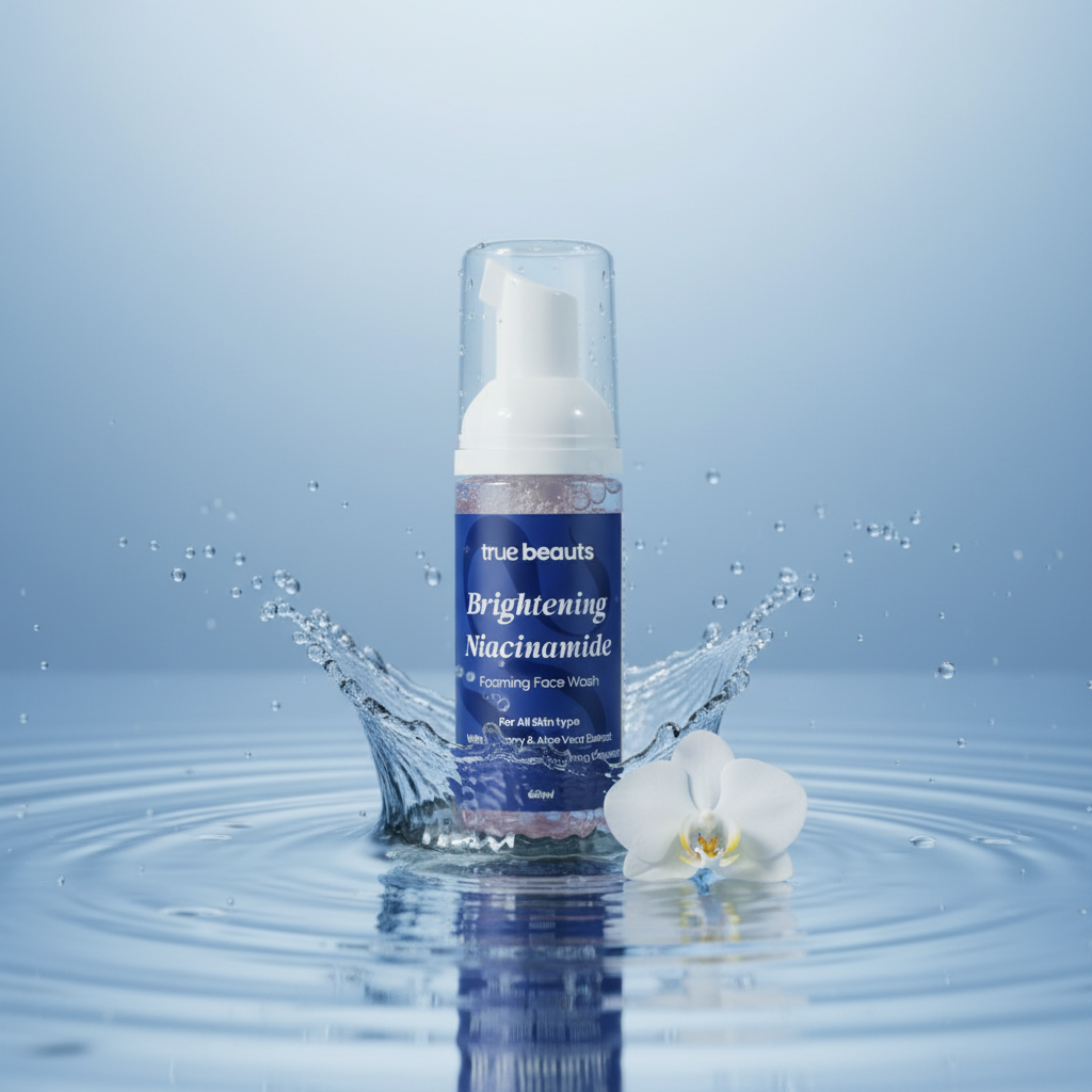 Niacinamide Foaming Face Wash – Brightening Cleanser 60ml | True Beauts