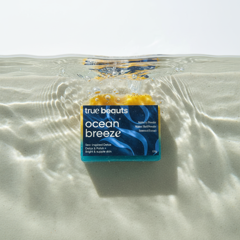 Ocean Breeze Spa Soap – Refreshing Exfoliating Bar 120g | True Beauts